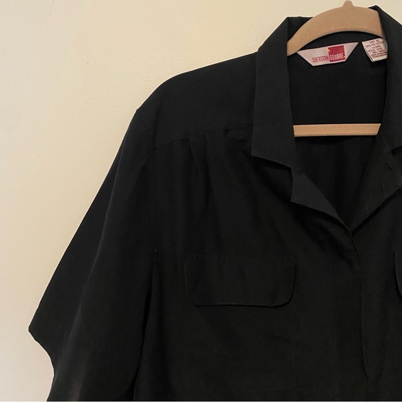 Sheridan Square | Short Sleeve Blouse | Women’s 16 | Black - Picture 3 of 4